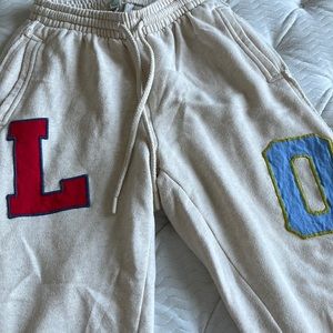 Aerie LOVE graphic joggers size XS Like new!
